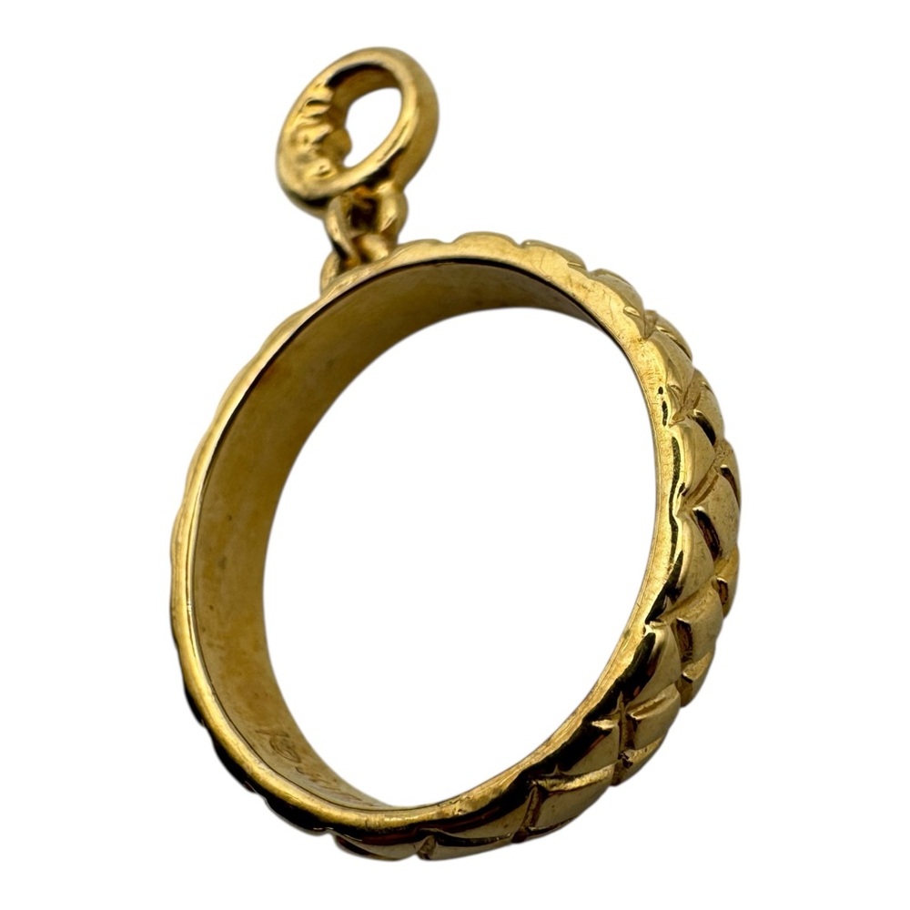 Kirks Folly Gold‎ Tone Textured Ring Pendant Connector – Jewelry Making